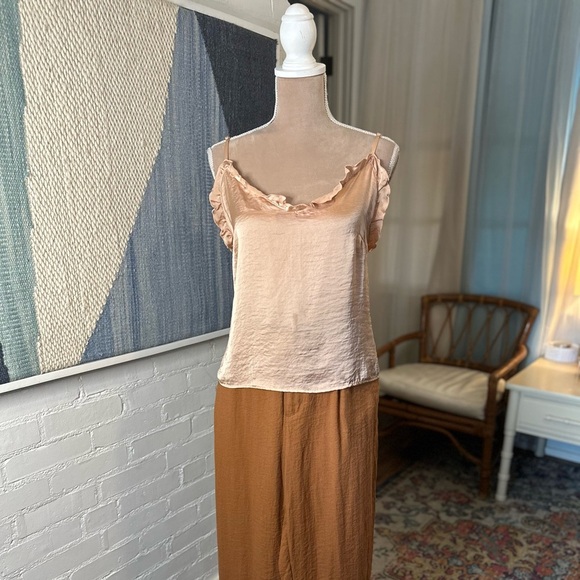 Free People Intimates Ruffle Lingerie Style Tank Top - Picture 2 of 10